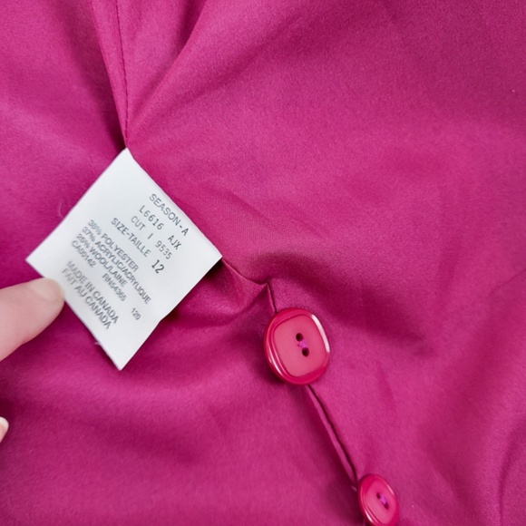 Vintage plaid blazer colourful multi-coloured bright structured shoulder pads - Picture 9 of 14